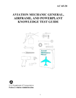 Aviation Mechanic General Airframe and Powerplant Knowledge Test Guide