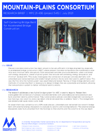 SelfCentering Bridge Bent for Accelerated Bridge Construction Research Brief