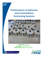 Performance of Adhesive and Cementitious Anchoring Systems