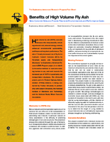Benefits of High Volume Fly Ash New Concrete Mixtures Provide Financial Environmental and Performance Gains  fact sheet