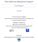 One California Deployment Support