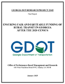 Ensuring Fair and Equitable Funding of Rural Transit in Georgia after the 2020 Census