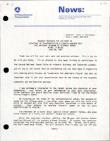 Remarks Prepared for Delivery by Secretary of Transportation Elizabeth Hanford Dole the National Network of Hispanic Women