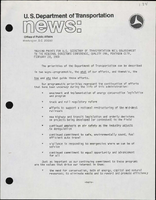 Talking Points for US Secretary of Transportation Neil Goldschmidt to the Regional Directors Conference