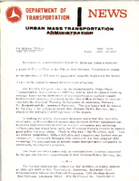 Department of Transportation News Urban Mass Transportation Administration UMTA 7346
