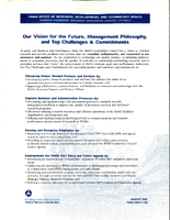 FHWA Office of Research Development and Technology RDT TurnerFairbank Highway Research Center TFHRC  Our Vision for the Future Management Philosophy and Top Challenges  Commitments 2001