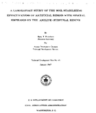 A Laboratory Study of the Soil Stabilizing Effectiveness of Artificial Resins with Special Emphasis on the AnilineFurfural Resins
