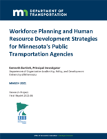 Workforce Planning and Human Resource Development Strategies for Minnesotas Public Transportation Agencies