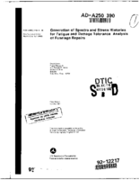 Generation of spectra and stress histories for fatigue and damage tolerance analysis of fuselage repairs