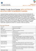 Yankton County South Dakota Napa Junction Rail Industrial Park TaxIncrement Financing