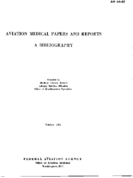 Aviation medical papers and reports  a bibliography