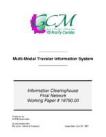 MultiModal Traveler Information System  Information Clearinghouse Final Network