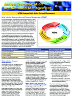 ATDM Program Brief Active Demand Management