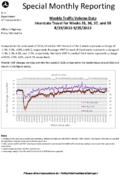 Special Monthly Reporting  Weekly Traffic Volume Data Interstate Travel for Weeks 35 36 37 and 38 82920229252022