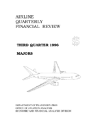 Airline Quarterly Financial Review Third Quarter 1996 Majors