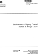 Performance of Epoxy Coated Rebars in Bridge Decks