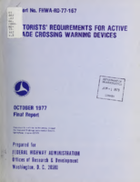 Motorists requirements for active grade crossing warning devices  final report