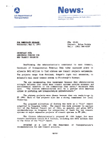 Secretary Pea Announces Funding for New Transit Projects