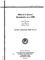 Effect of A Ground Discontinuity on A VOR