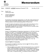 Guidance  Action Repurposing of Earmarks FY 2020