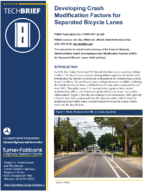 Developing Crash Modification Factors for Separated Bicycle Lanes
