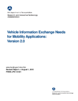 Vehicle Information Exchange Needs for Mobility Applications  Version 20