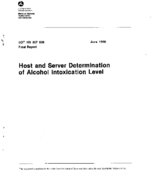 Host and Server Determination of Alcohol Intoxication Level
