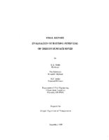 Evaluation of rutting potential of Oregon surface mixes  final report