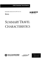 1995 American Travel Survey Summary Travel Characteristics Iowa