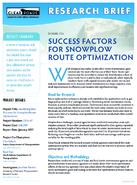 Success Factors for Snowplow Route Optimization Research Brief
