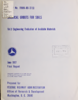Chemical Grouts for Soils Vol II Engineering Evaluation of Available Materials