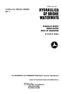 Hydraulics of Bridge Waterways Hydraulic Design Series HDS No 1