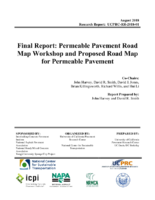 Permeable Pavement Road Map Workshop and Proposed Road Map for Permeable Pavement