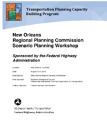 New Orleans Regional Planning Commission scenario planning workshop  sponsored by the Federal Highway Administration