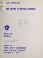 Epoxy striping for improved durability  final report