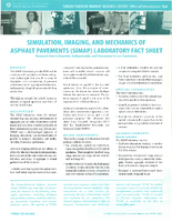 Simulation Imaging and Mechanics of Asphalt Pavements SIMAP Laboratory Fact Sheet  Research that is Essential Indispensable and Connected to our Customers 2002