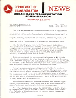 Department of Transportation News Urban Mass Transportation Administration DOT 16171