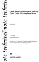 Cloud Sampling Instruments for Icing Flight Tests 4 Large Drop Sizers