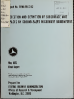 Detection and definition of subsurface void spaces by groundbased microwave radiometers