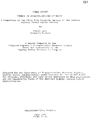 Trends in drinkingdriving at night  a comparison of the first five roadside surveys of the Fairfax Alcohol Safety Action Project  final report