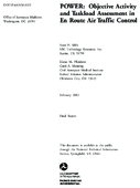 POWER Objective Activity and Taskload Assessment in En Route Air Traffic Control
