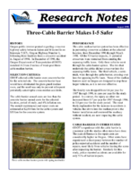 Threecable barrier makes I5 safer