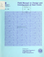 Field manual on design and construction of seal coats