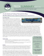 Accelerated Load Testing of Geosynthetic Base ReinforcedStabilized Unpaved and Pavement Test Sections Tech Summary