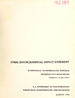 Final Environmental Impact Statement Bicentennial Transportation Program Metropolitan Washington Project IT060143