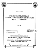 Hazardous Materials Information System HMIS Data Quality Review