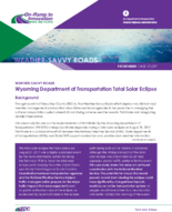 Wyoming Department of Transportation Total Solar Eclipse
