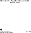 Motor Carrier Hazardous Materials Safety Permits Study