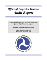 Office of Inspector General Audit Report Accountability and Use of Airport Revenues Queen City Municipal Airport