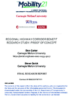 Regional Highway Corridor Benefit Research Study Proof of Concept